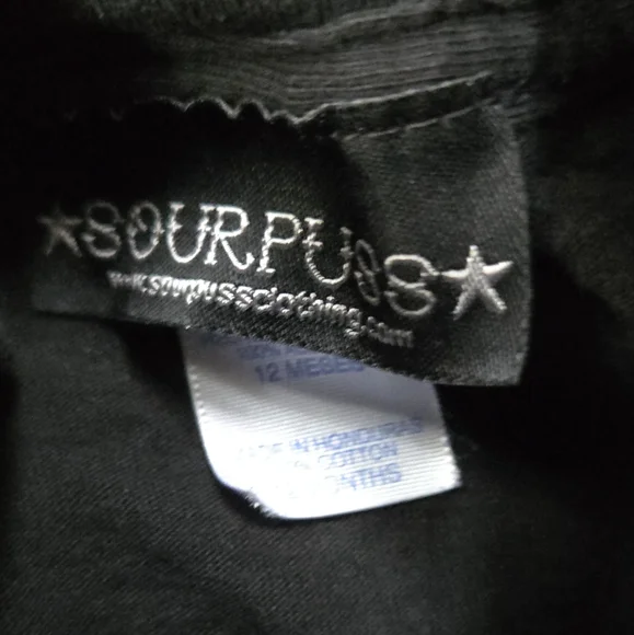 Sourpuss 12mo ROCKER skull t-shirt - Picture 3 of 3